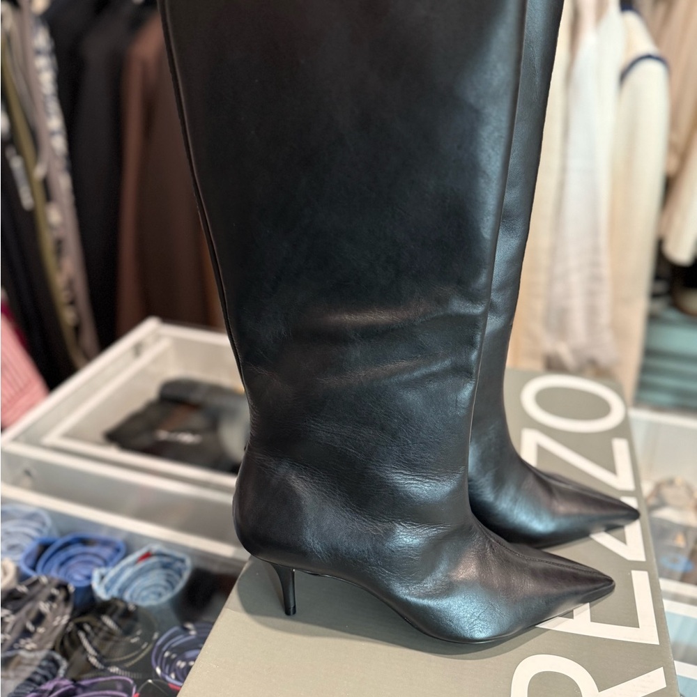 Arezzo Elegant Black Boots - Picture 9 of 12